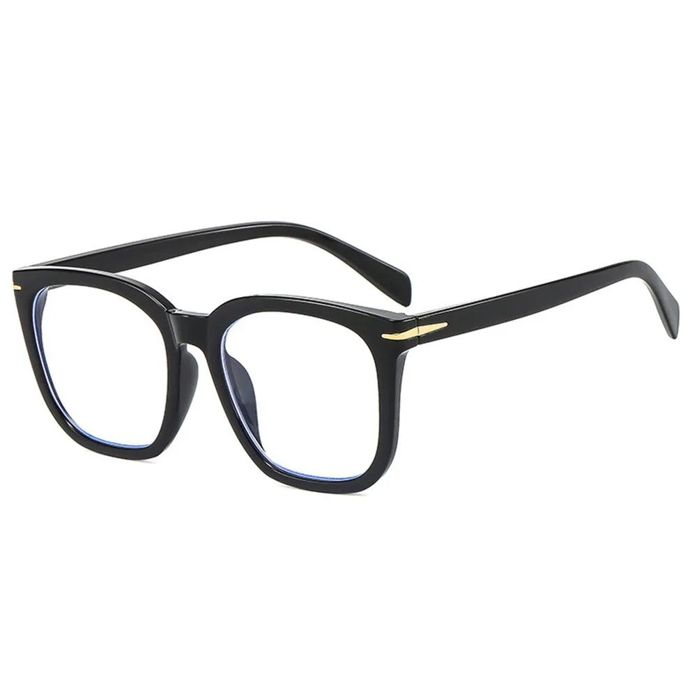 

Black PC Full-rim Trendy Retro Trapezium Oversized Comfortable Reading Glasses +0.75 To +4