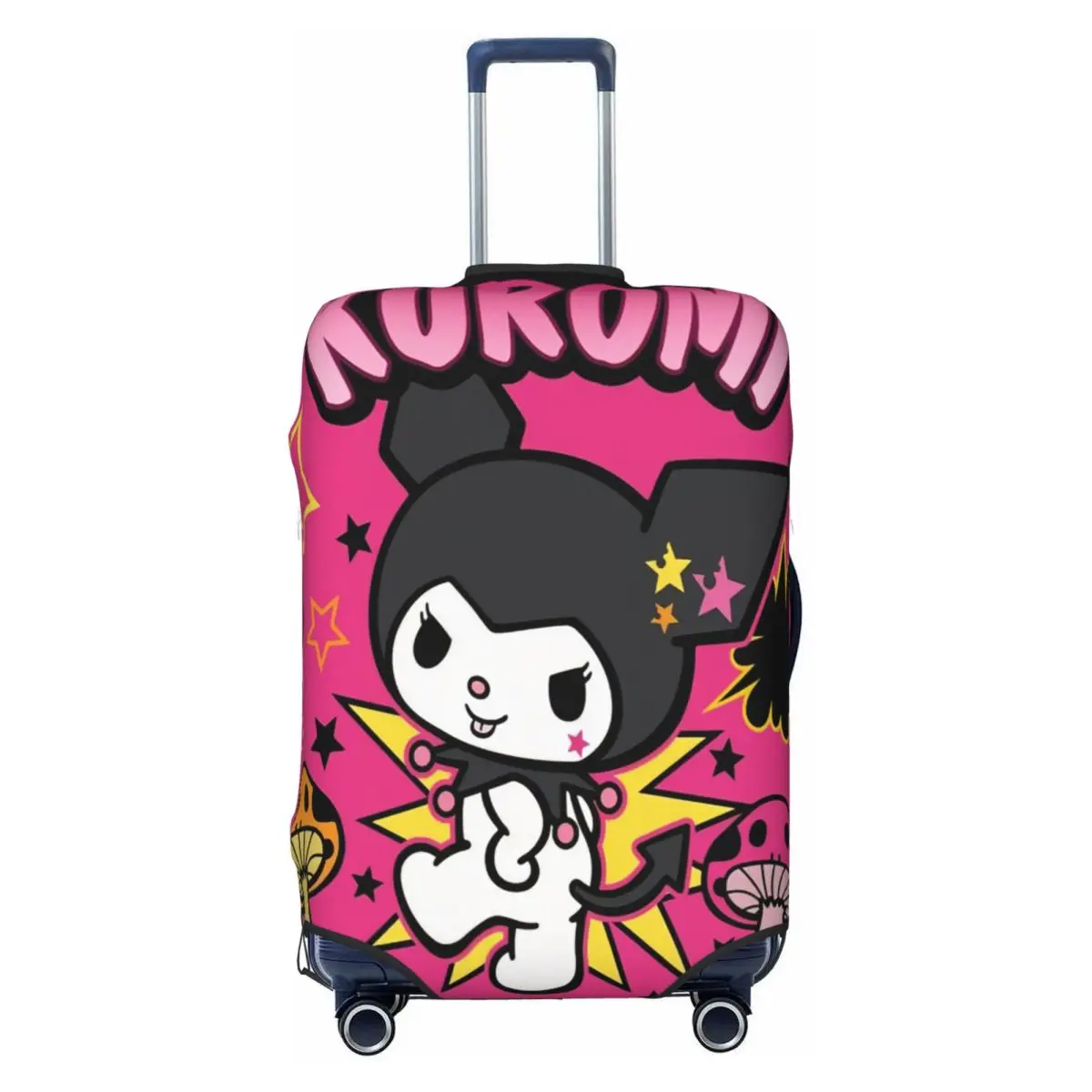

Custom Cute Rabbit Kuromi Luggage Cover Funny Cartoon Suitcase Protector Covers Suit For 18-32 inch