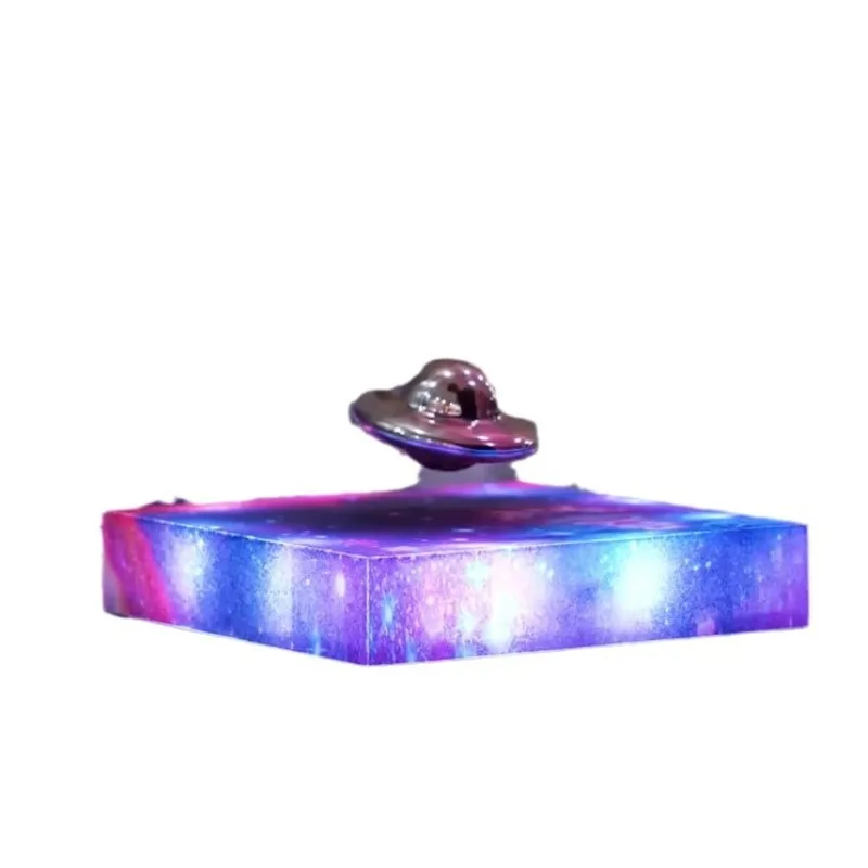 Levitating UFO Lamp Floating 360° Rotating Galaxy Light Display Cool Tech Gadgets Desk Decor for Office Home Gift for Men Girls
