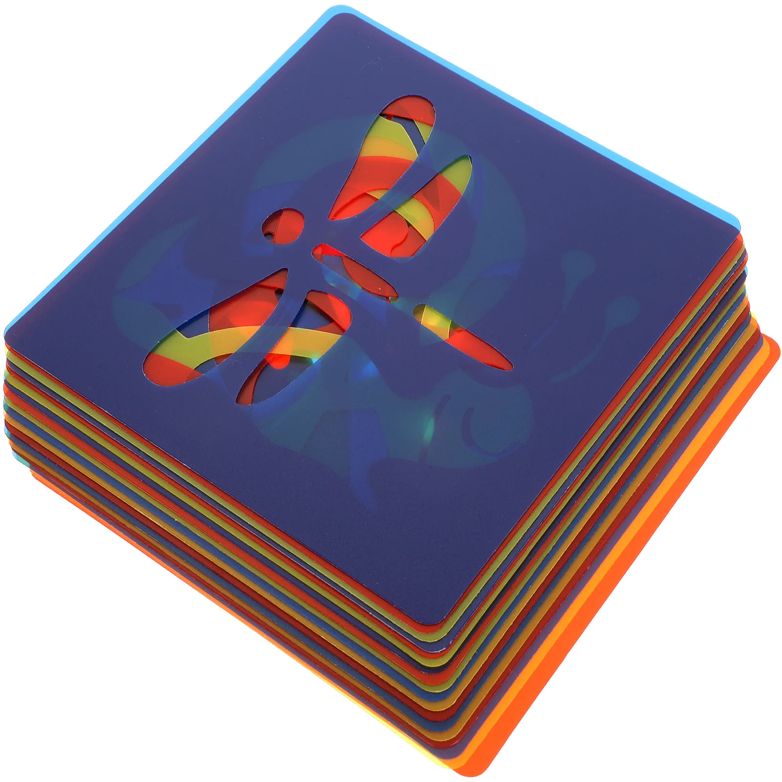 18 Pcs Hollow Pattern Templates Painting Supplies Childrens Drawing Template Animal Stencil Craft Paint Stencils PP Easy Use