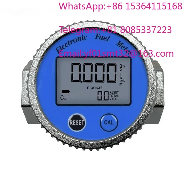 Waterproof Digital Turbine Flow Meter For Methanol Water Liquid Real-time Flow Measurement Industrial