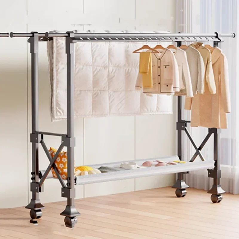 

Indoor Drying Clothes Hanger Household Balcony Space Saving Clothes Hanger Drying Racks Cabides Para Roupas Home Accessories
