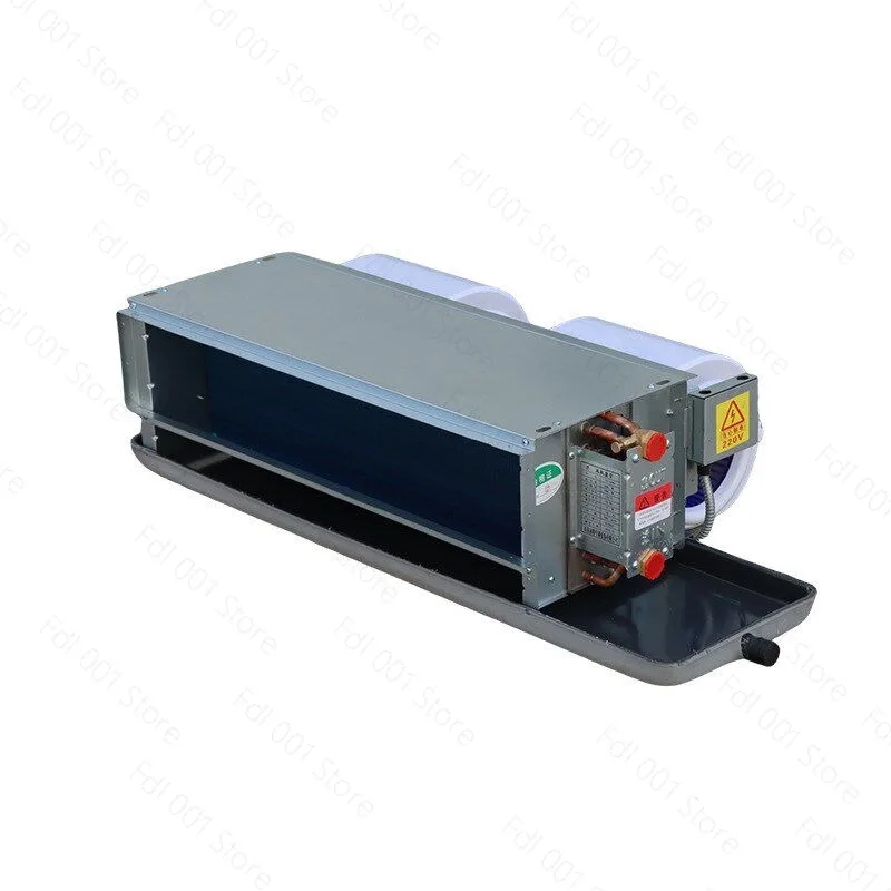 Commercial Horizontal Concealed Fan Coil Large Air Volume Dual-purpose Fan Coil Factory Workshop Air Duct Machine