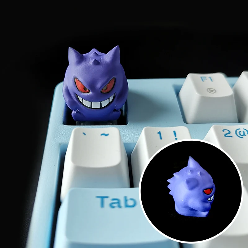 

Cute Cartoon Keycap Cross-axis Mechanical Gaming Keyboard 3D Resin Custom Keycaps Three-dimensional Computer Decoration Gifts