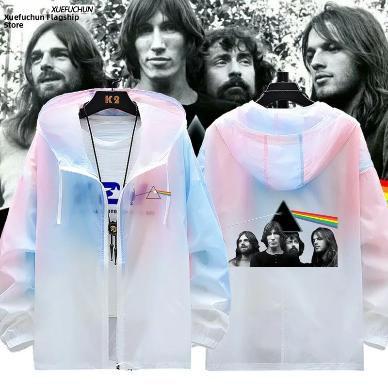 

Летняя ультратонкая мужская куртка PinkFloyd Moonlight с защитой от солнца, дышащая, свободного кроя, из полиэстера и нейлона...