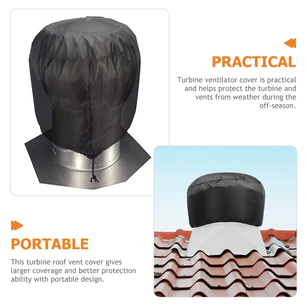 1pcs Waterproof Dust Cover For Turbine Ventilator Roof Vent Protector Heavy Duty Windproof Turbine Roof Vent Cover Replacement
