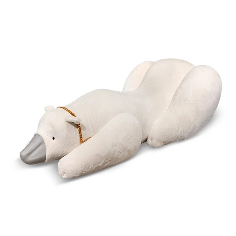 

Lazy Internet celebrity Arctic big white bear hip sofa