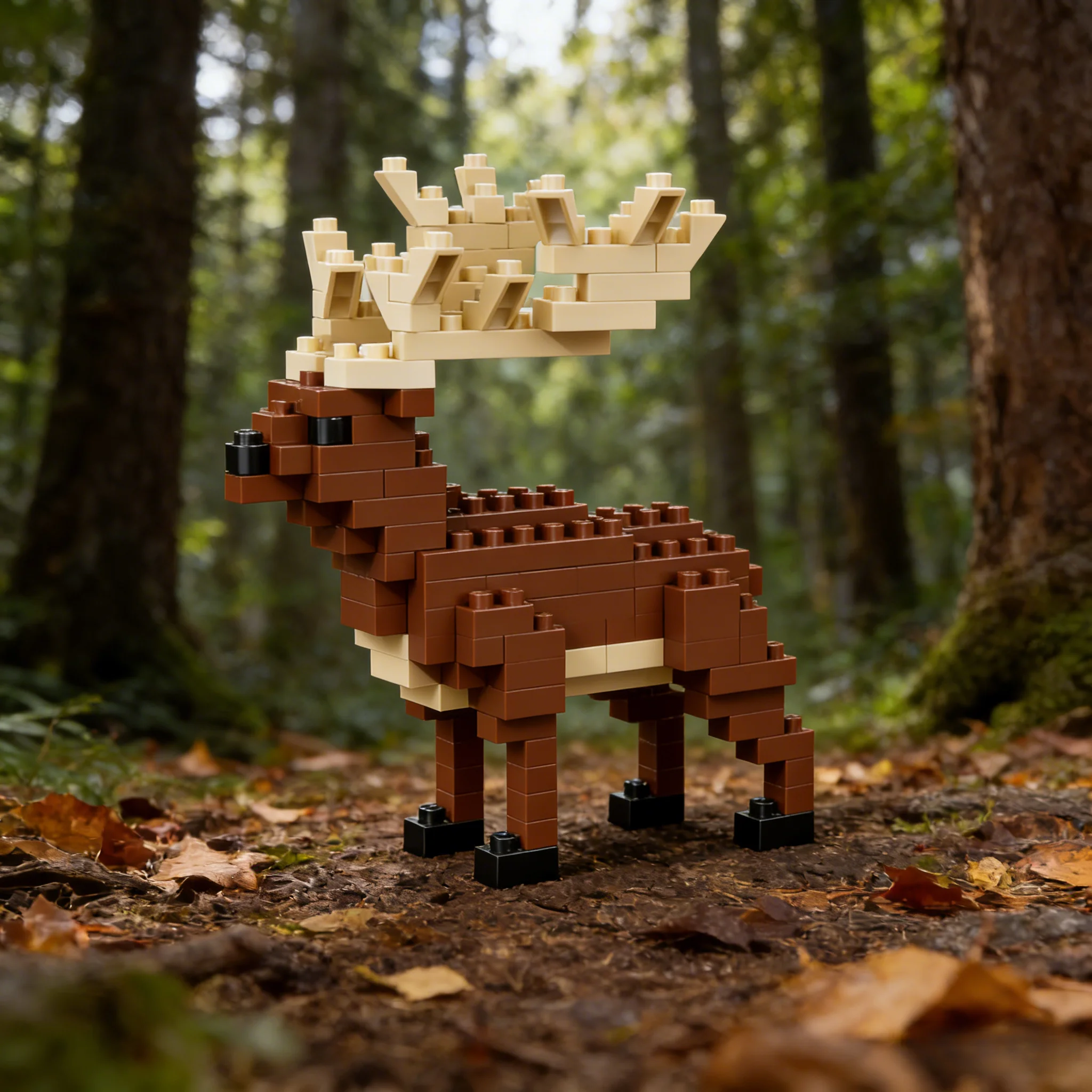 Juego de microbloques de alce y oveja irlandés con detalles intrincados Modelos animales de verdadero para una construcción relajante y exhibición de escenas de granja