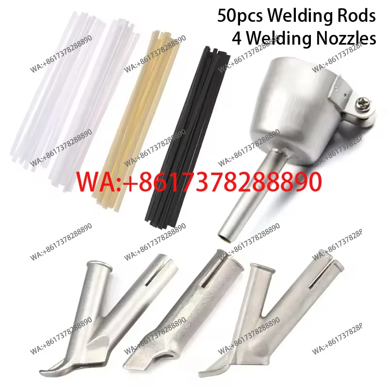 4PCS plastic welding gun welding nozzle round triangular welding nozzle hot air gun Y type standard nozzle PVC