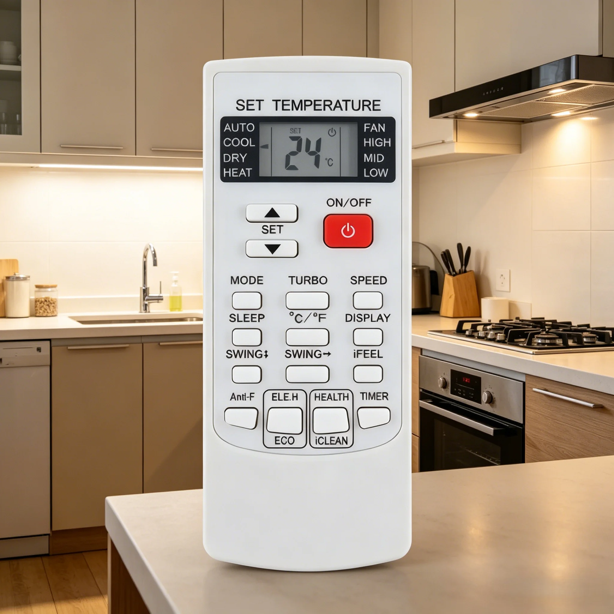 Practical AUX Air Con Spare Remote, Replacement Controller YKR-H/102E Compatible with YKR-H/101E YKR-H/002E YKR-H/006E