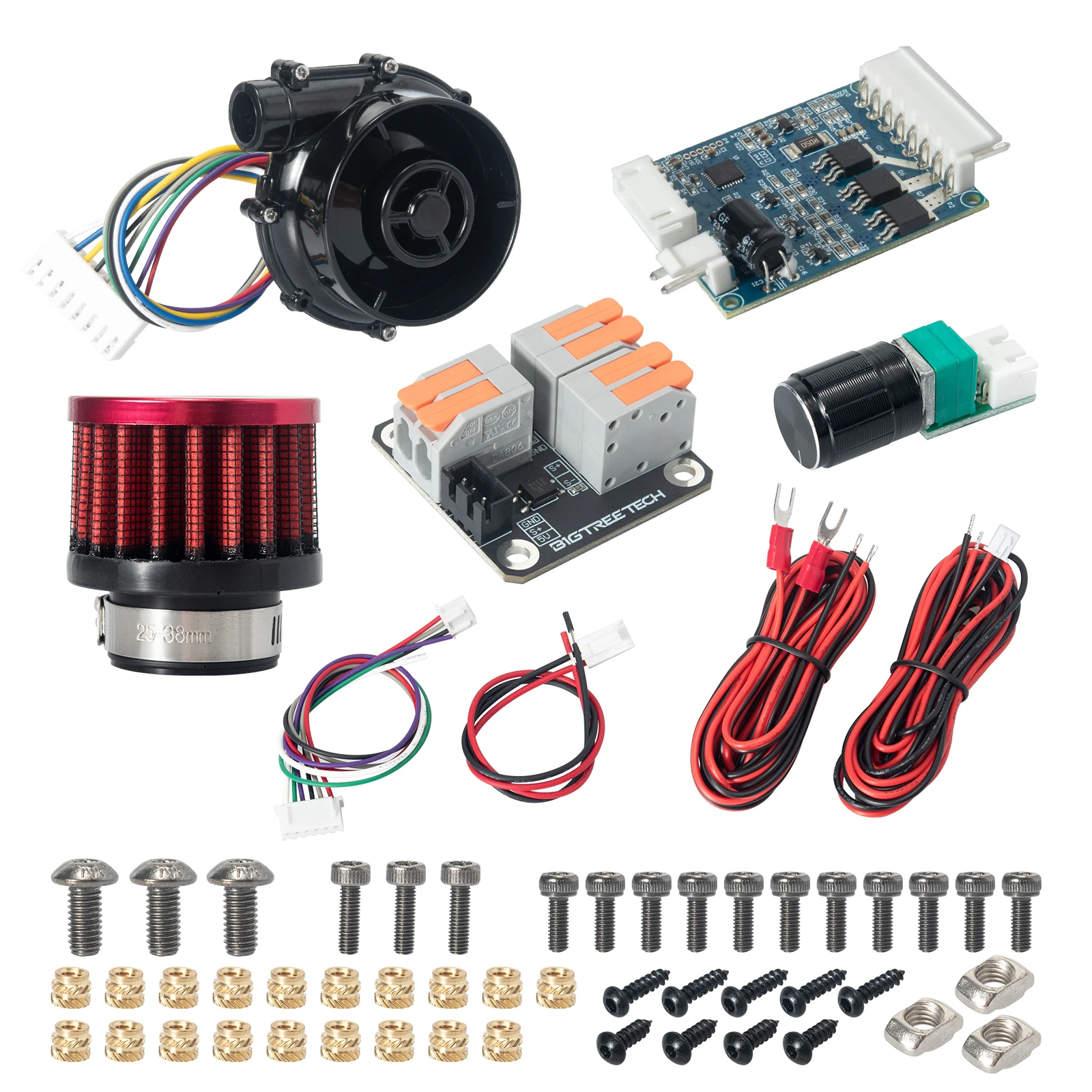 BIQU Universal Turbo Kit V1.0 WS7040 7040 Blower Fan Plug&Play with Air filter for Voron 2.4 VzBot 3D Printer Cooling Parts