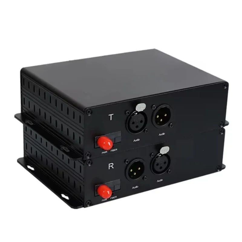 Audio Converters Bidirectional Forward XLR Balanced Fiber Optic Converter Broadcast Standard Audio Converter