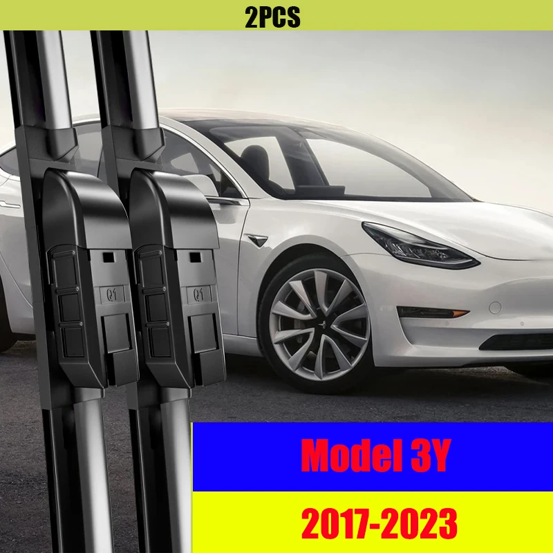 

For Tesla Model 3 Y Front Wiper Blades 2017-2023 2018 2019 2020 2021 2022 Windscreen Windshield Window Accessories 26"+19"
