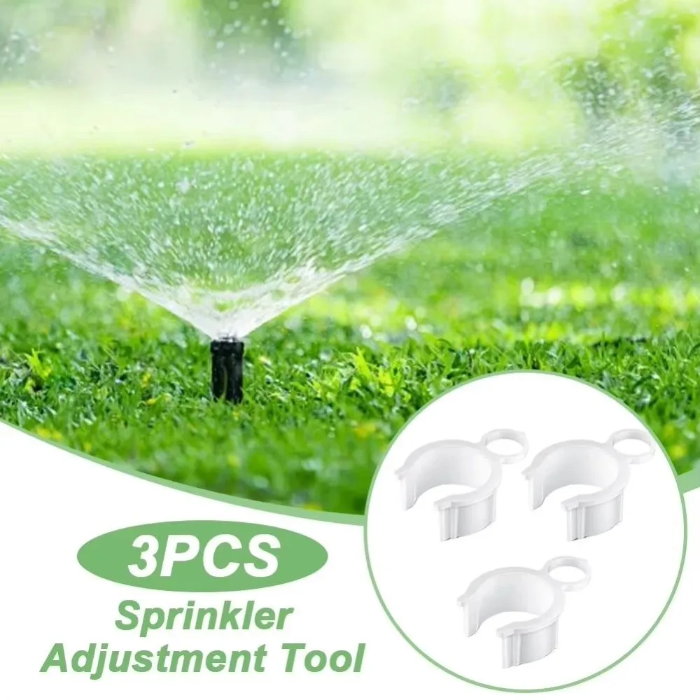 3PCS Plastic Sprinkler Tool Set Snap Fit Tool Free Installation Rotor Retaining Tool Sprayer Nozzle Weather Resistant