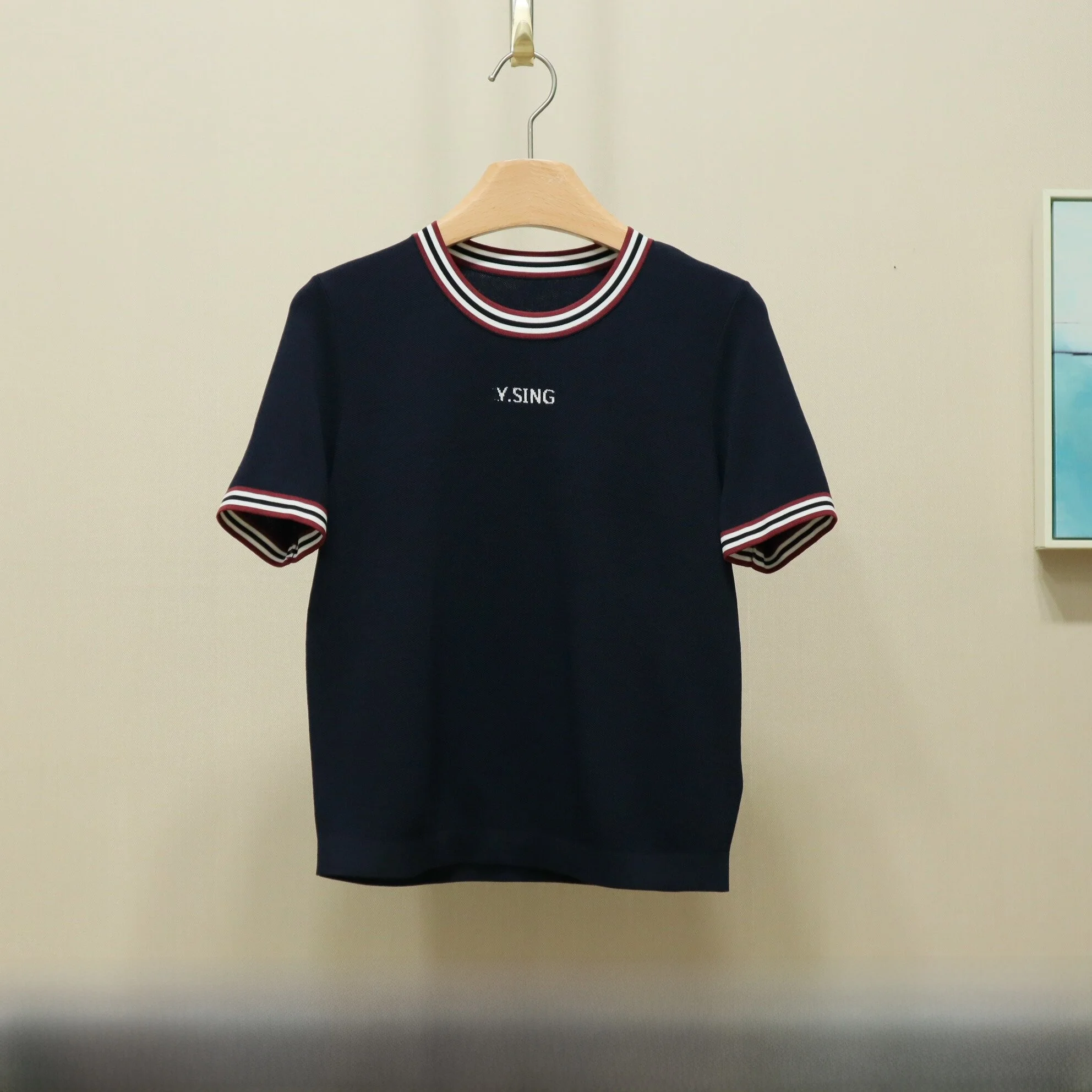 

Color Blo Knitwear round Ne Fem Top ort Sve Chinese Brand 2025 Winter Collection Comfortable Viscose Nylon Blend