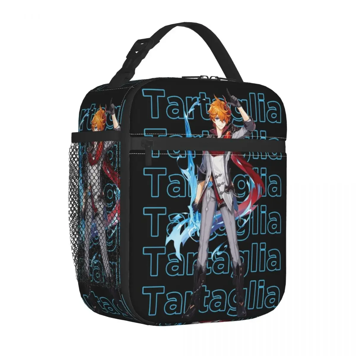 

Изолированная сумка-тоут для ланча, детская тартаглия, Merch Genshin, ударопрочный Ланч-бокс, модный термоохлаждающий Ланч-бокс для улицы