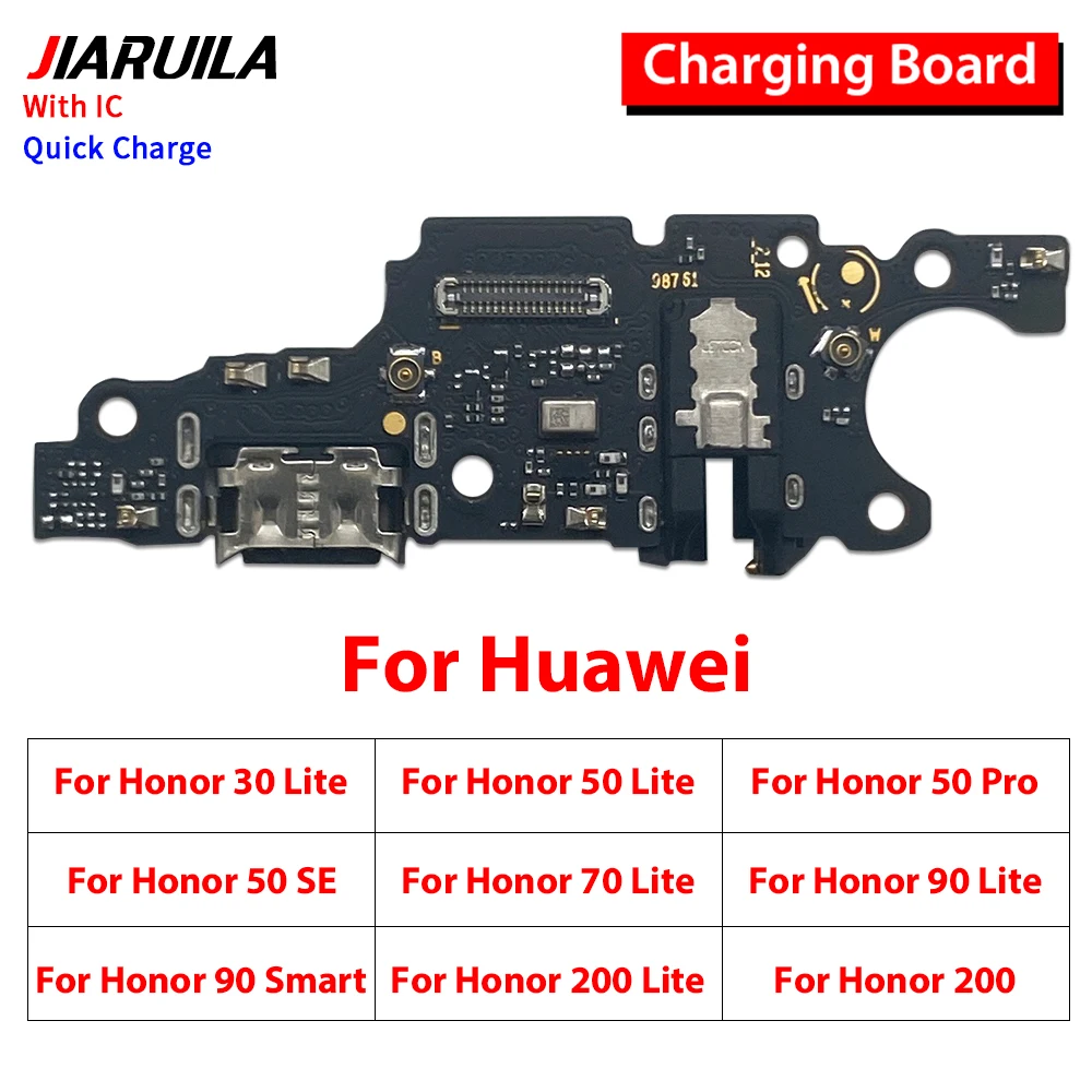 Para huawei honor 30 lite 50 se 70 lite 90 inteligente 200 magia 4 pro carregador usb porta de carregamento doca conector micro placa cabo flexível