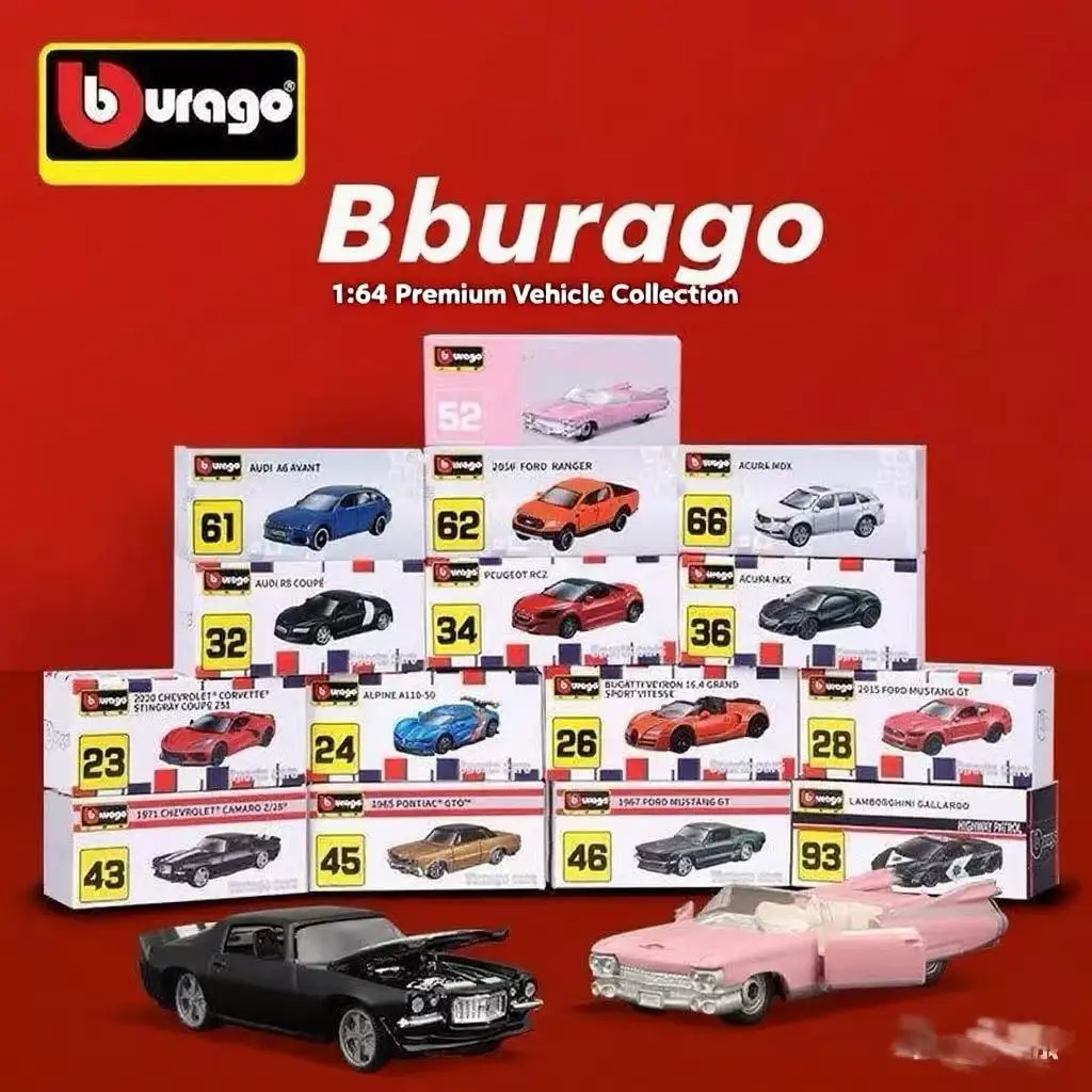 

Bburago 1:64 Lamborghini Revuelto Sian Fkp 37 Gallardo Anniversary Porsche 911 GT2 RS Bugattti Bolide Alloy Car Model Gift
