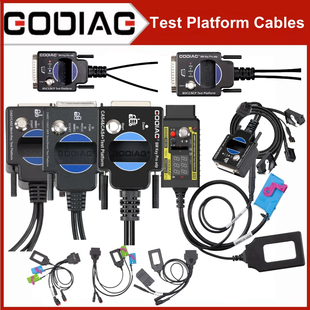 GODIAG Test Platform For BMW CAS1-CAS4+ FEM BDC Dashboard IMMO Key Matching  Cable for VW Skoda Seat CAN-Bus K-Lline Tool