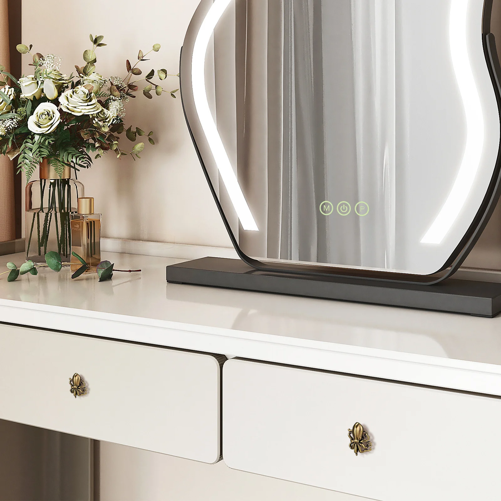 

Octopus Cabinet Knob Brushed Brass Finish Animal Drawer Pulls For Nautical Marine Theme Decor Furniture Hardware Wardrobe