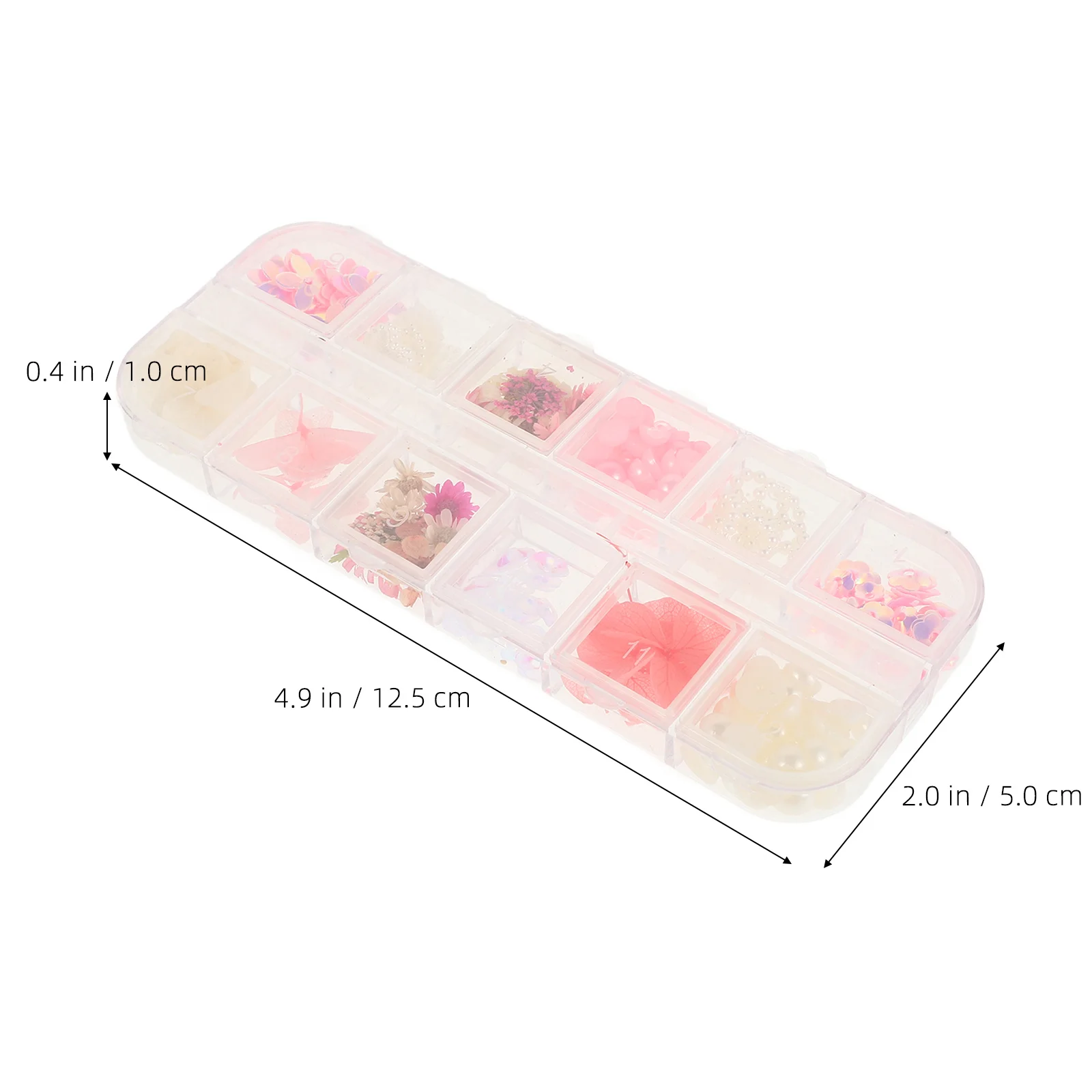 Ciondoli per unghie con fiori secchi Decorazioni per nail art fai da te per addio al nubilato da sposa Trucco Gioielli per il viso Gioiello per il viso