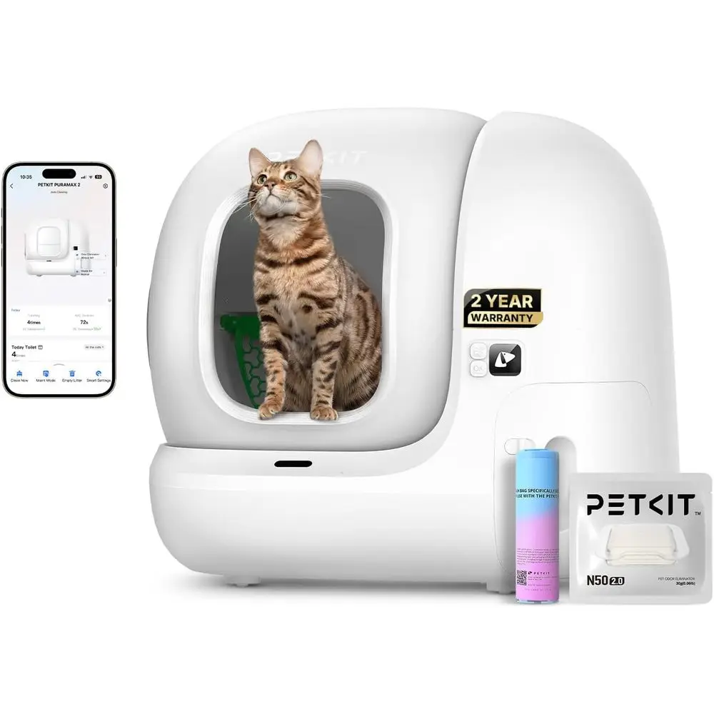 

Automatic Self-Cleaning Litter Box with App Control, Safety Sensor, Odor Control, and Anti-Leakage - Basic Bundle