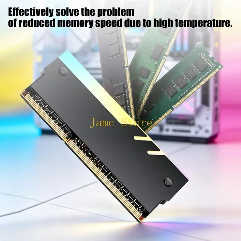 LX0B Metal RAMs Coolers Heatsink With ARGB Effects Supporting DDR5 DDR4 DDR3 DDR2 Memory For High End Gaming Rigs