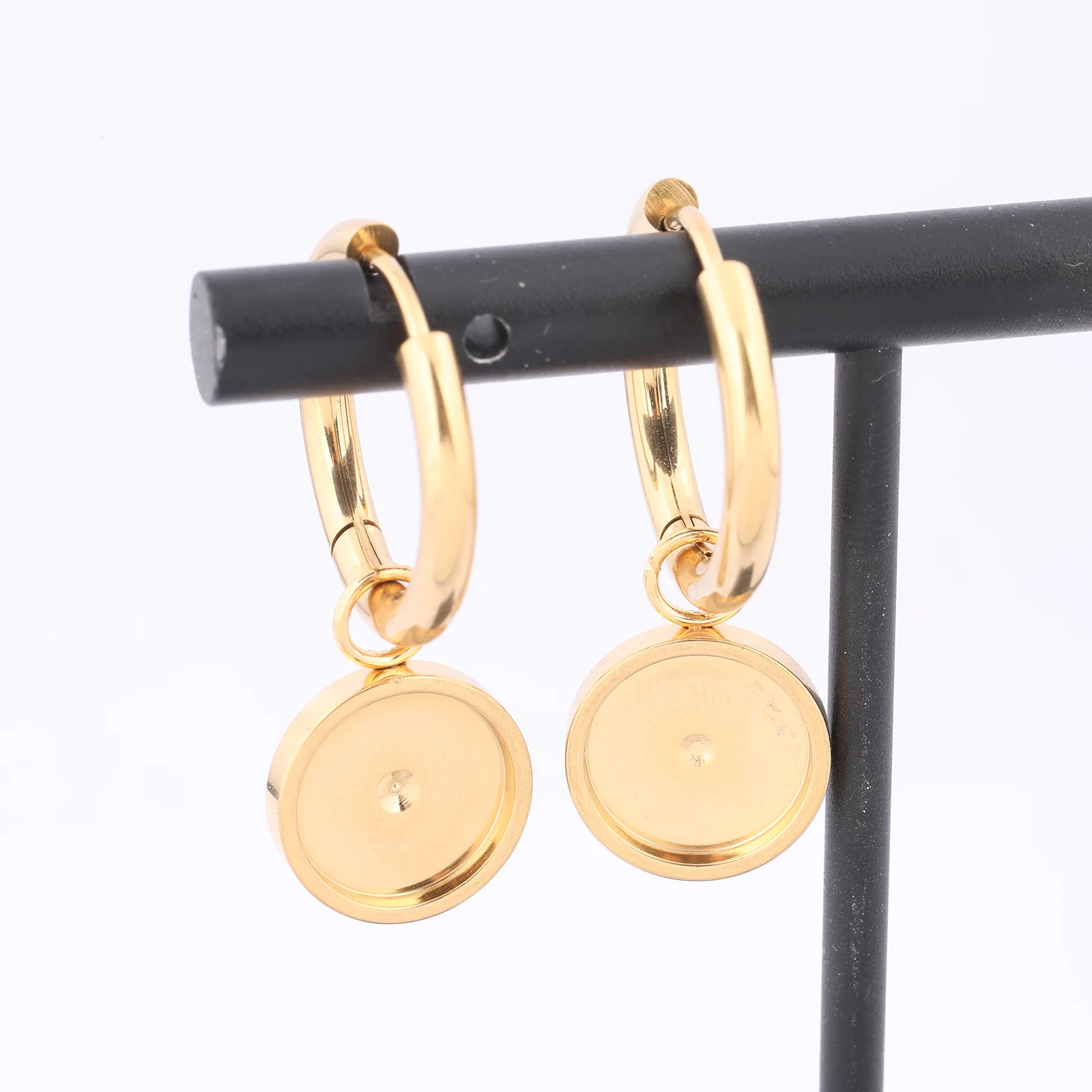 6 pcs Bahan Dasar Anting Hoop - Wrap Ring Gold ulasan dan harga