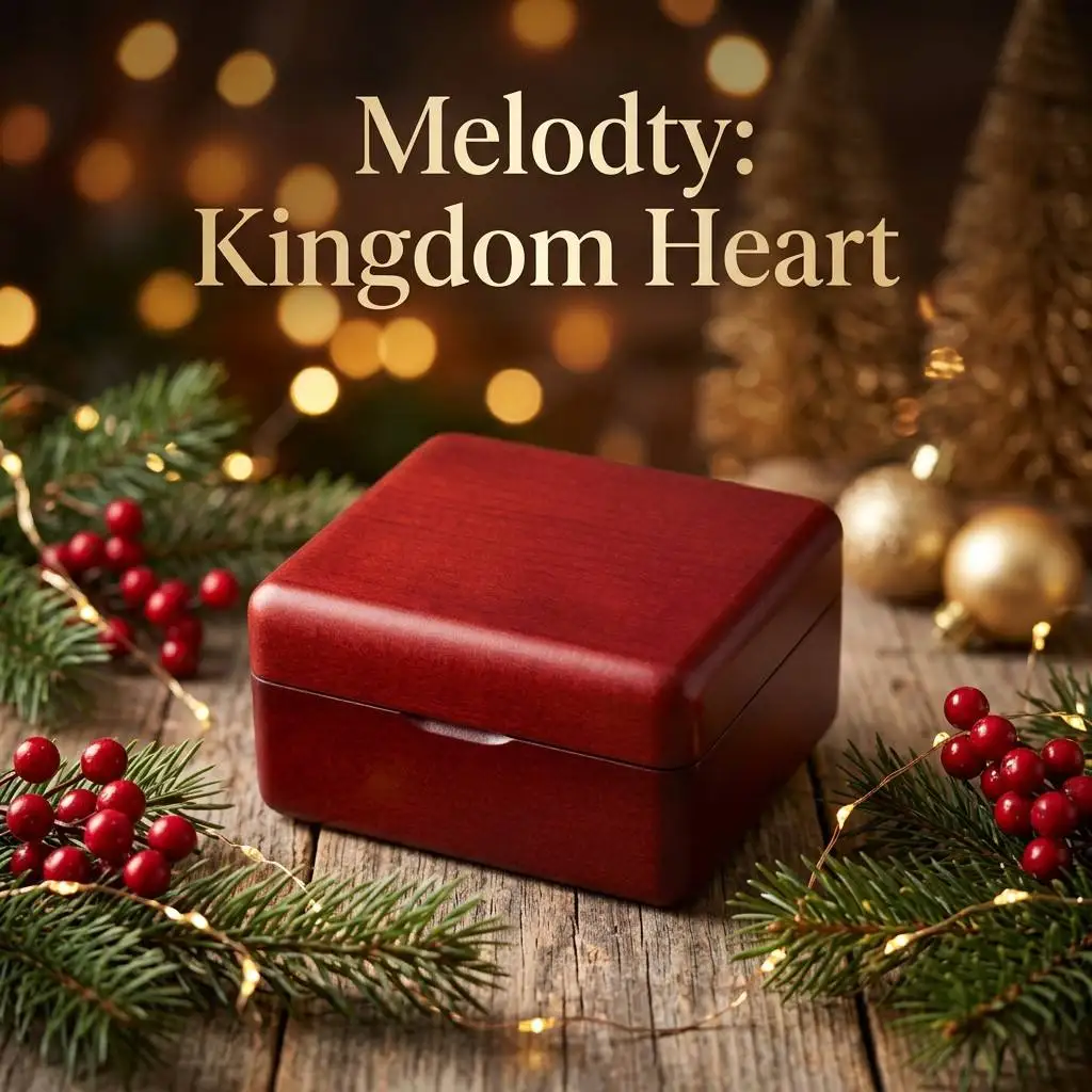 Handmade Wooden  Kingdom heart Music Box Birthday Gift For Music Box, Personalized Gift