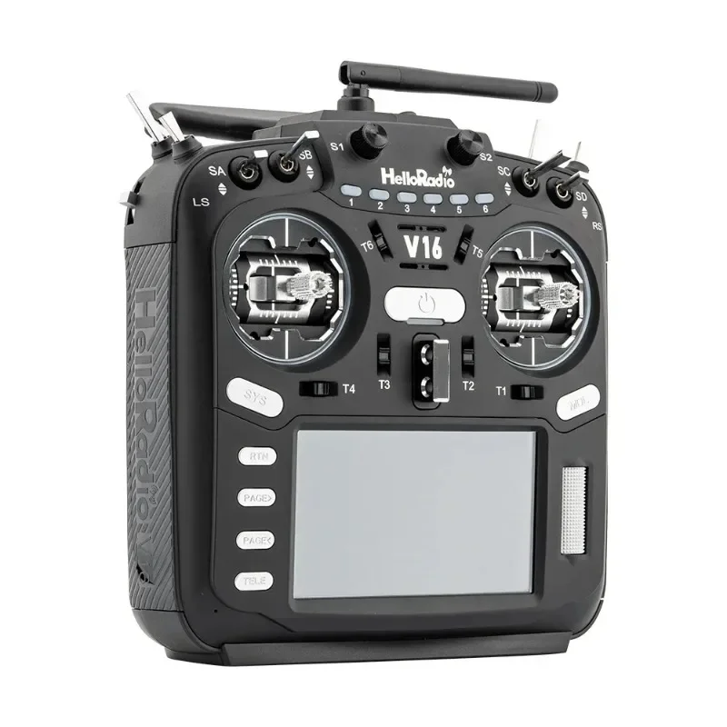 HelloRadio V16 PRO MAX ELRS 4in1 2.4G Radio, Left Hand Throttle for FPV Racing Drone Airplane, RC Model Aircraft Transmitter