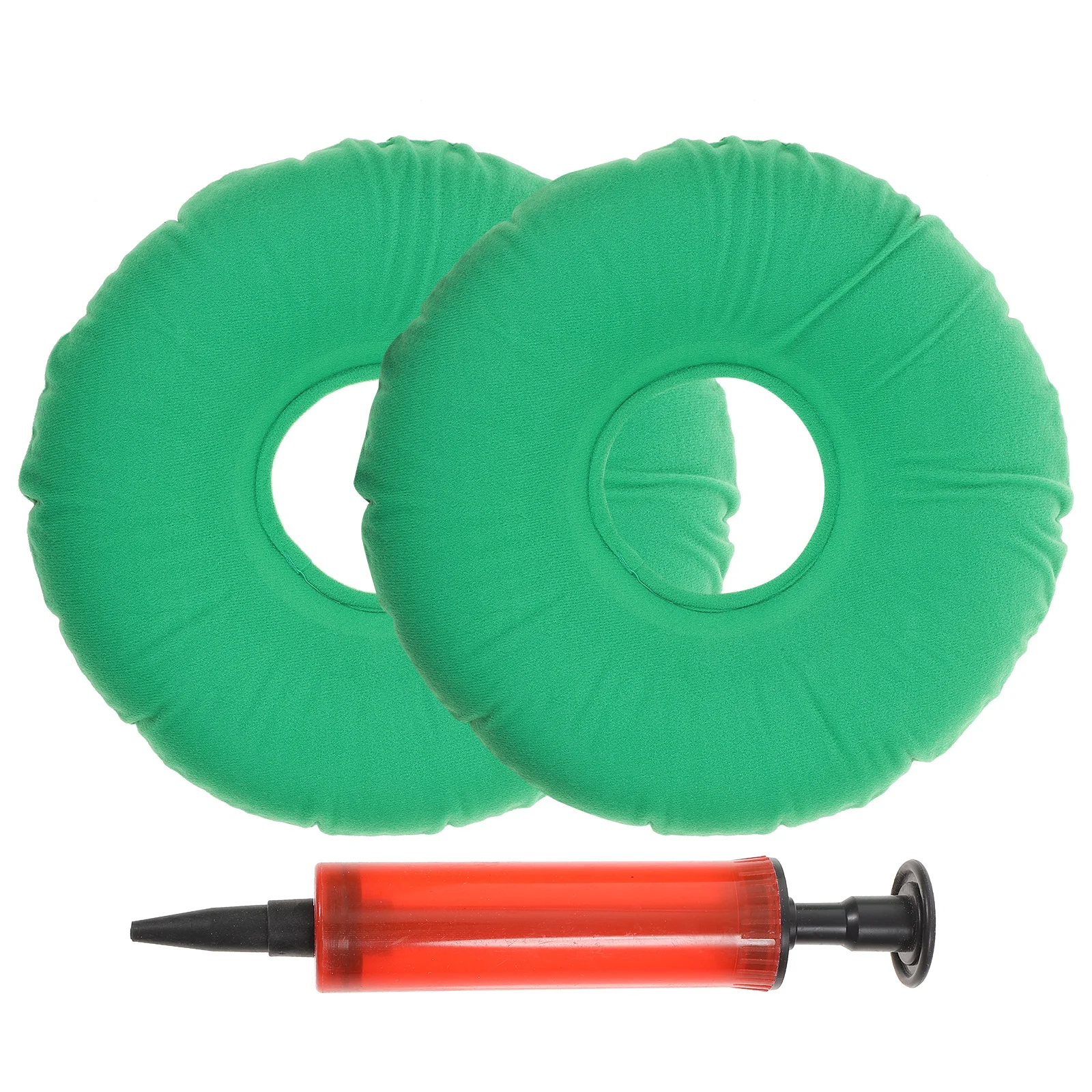 

2Pcs Anti Bedsore Inflatable Seat Cushion Premium Thickened Cotton PVC Breathable Lightweight Travel Pillow for Coccyx Pain