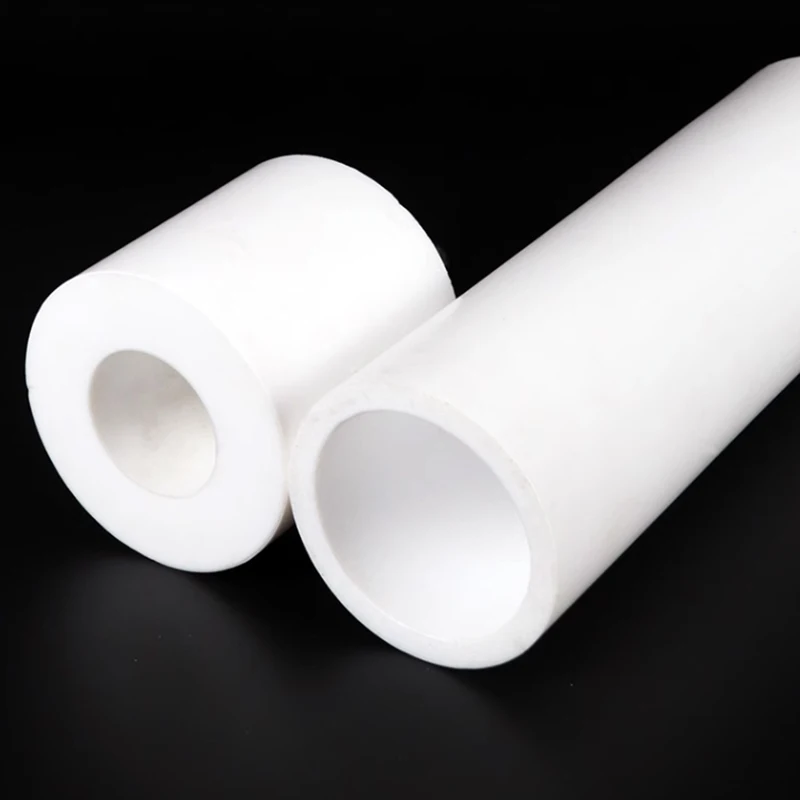 

2pcs White PTFE Tube Non-toxic Eco-friendly Polytetrafluoroethylene Hollow Rod 5-20mm ID 10-25mm OD for Industrial Use