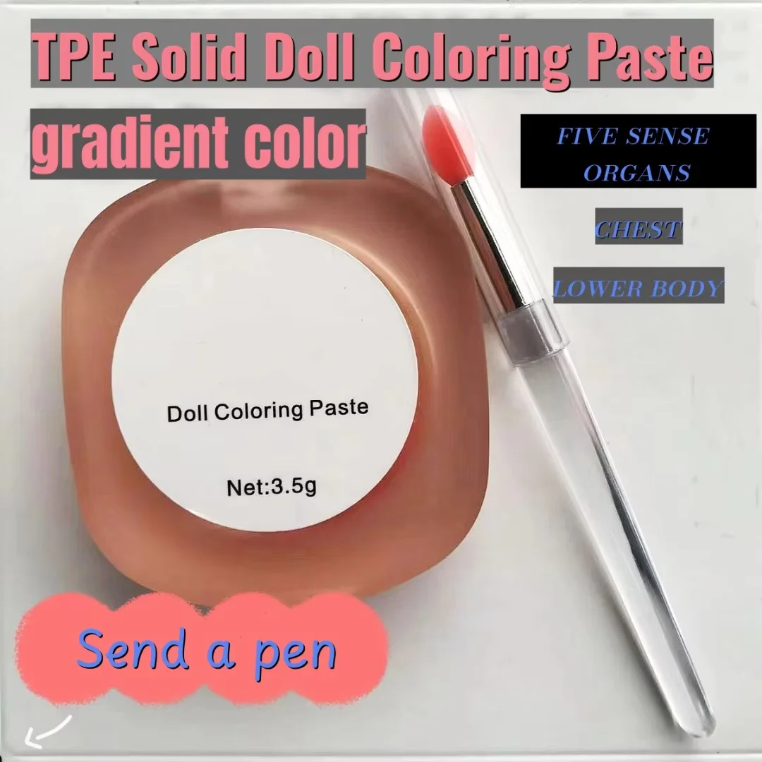 TPE Silicone Doll Coloring Cream Silicone Doll Makeup Beauty Model Areola Private Body Coloring Is Real and Natural