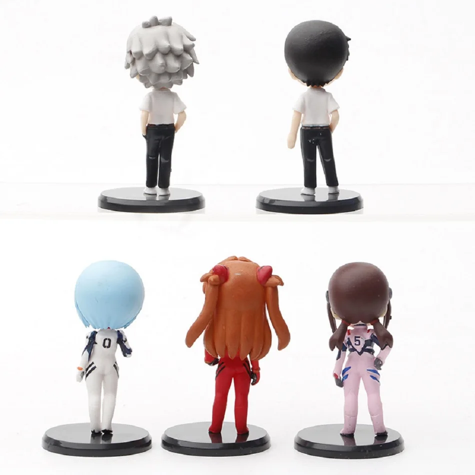 7CM Anime Evangelion Anime Action Figure Model Doll Ayanami Rei Asuka Langley Soryu Mari Makinami Toys Children Birthday Gift