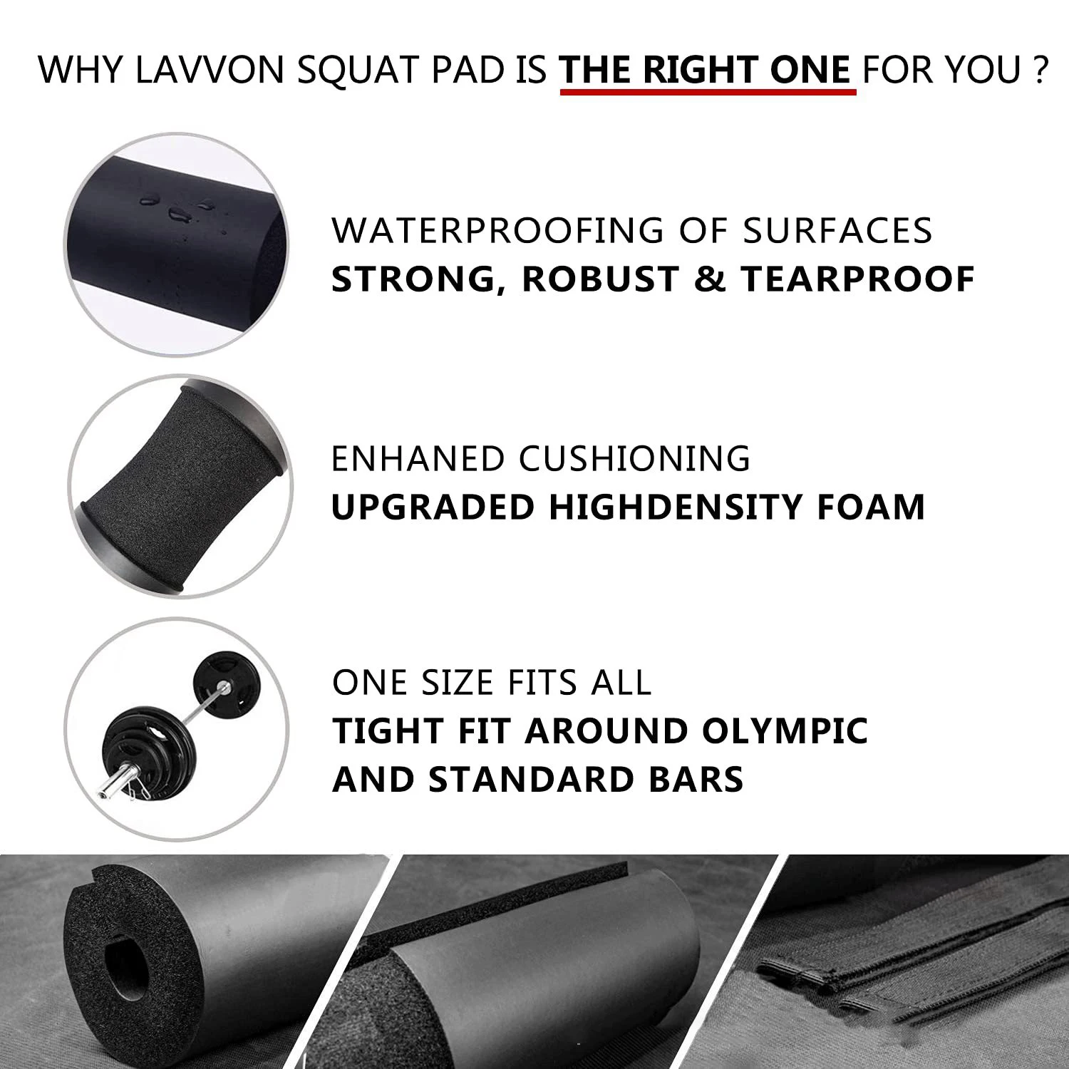 Weightlifting Squat Foam Neck Guard Barbell Sleeve Sports Dumbbell Bar Shoulder Back Protective Pad With Strap For Gym