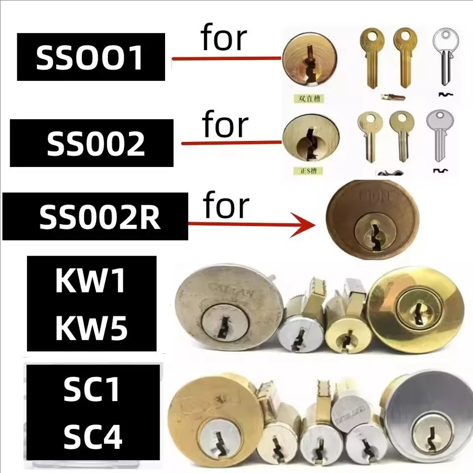 Lishi 2 in 1 Tool SS001 SS002 SS002R pro R52 KW1 KW5 SC1 SC4 SC20 M1/MS2 AM5 TE2 Locksmith Tools for Home Door Civil Locks