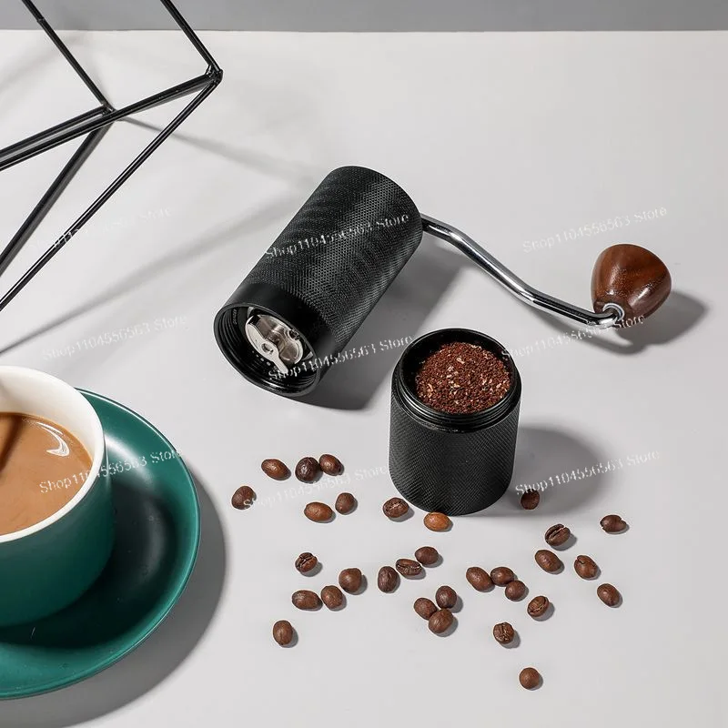 **Premium Stainless Steel Hand Coffee Grinder - High-End Design with Effortless Grinding**