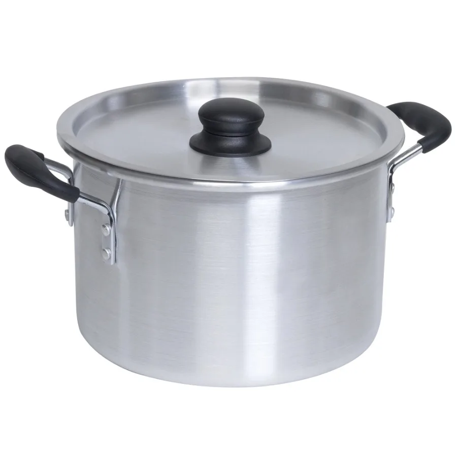 8qt Aluminum Stock Pot with Cool Touch Handles