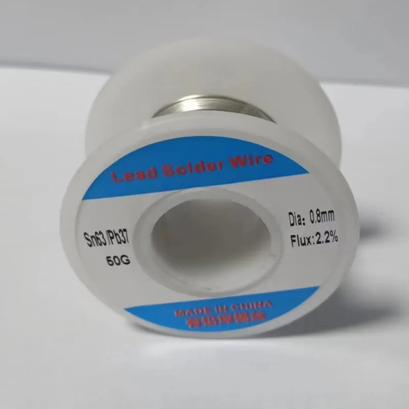 50g/roll with lead solder wire, low melting and high purity mixed tin rosin core solder wire with a diameter of 0.6/0.8/1.0/1.2m