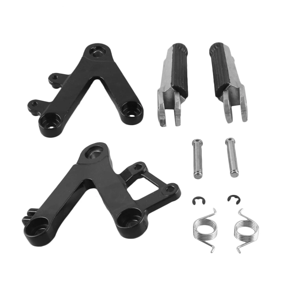 Motorbike Aluminum Alloy Front Rider Foot Pegs Footrest Brackets for HONDA CBR250 1990 1991 1992 1993 1994 1995 1996 1997 MC22