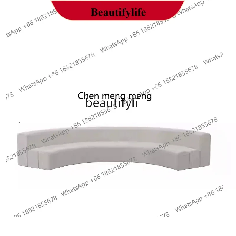 

D178 D13 Semicircular curved sofa special-shaped office beauty salon hotel lobby rest area reception and negotiation