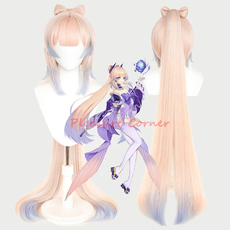 

Genshin Impact Kokomi Cosplay Wig Gradient Mixed Color Heat Resistant Wig Cosplay Carnival Costume Cosplay Props