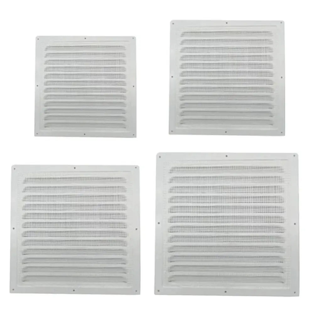 Aluminum Alloy Air Vent Grille Heating Cooling Vents Plate Air System Net Cover Screen Window Square Vent Exhaust Outlet