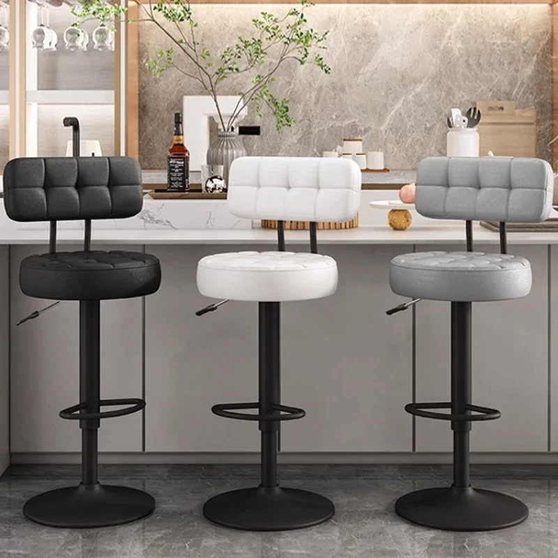 

Salon Counter Bar Chair Design Swivel Simple Reception Nordic Chair Island Modern Bancos De Bar Cadeiras Sedie Furniture HD50BY