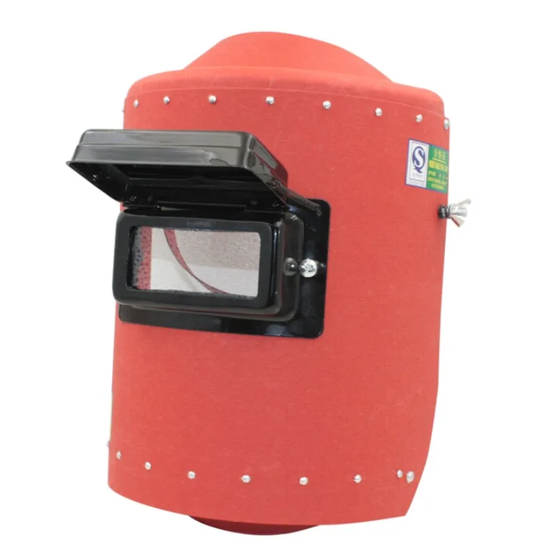 قناع لحام قبعة لحام أغطية رأس محمولة 1.5 غطاء لحام ورق فولاذي أحمر ممتاز #1