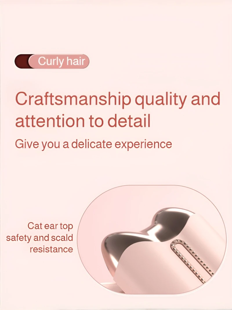 【US Plug】Women's 32mm Large Roll Egg Roll Curling Iron Intelligent Power Outage 3-Speed Temperature Adjustable Curling Iron