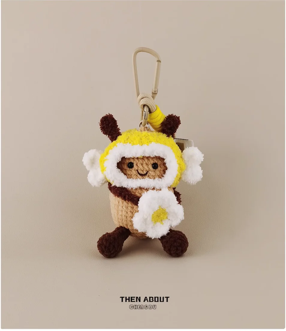 

Хороший цветок арахиса, кукла Бджола Берта, сумка, подвеска, сумка, брелок, подарок ручной работы