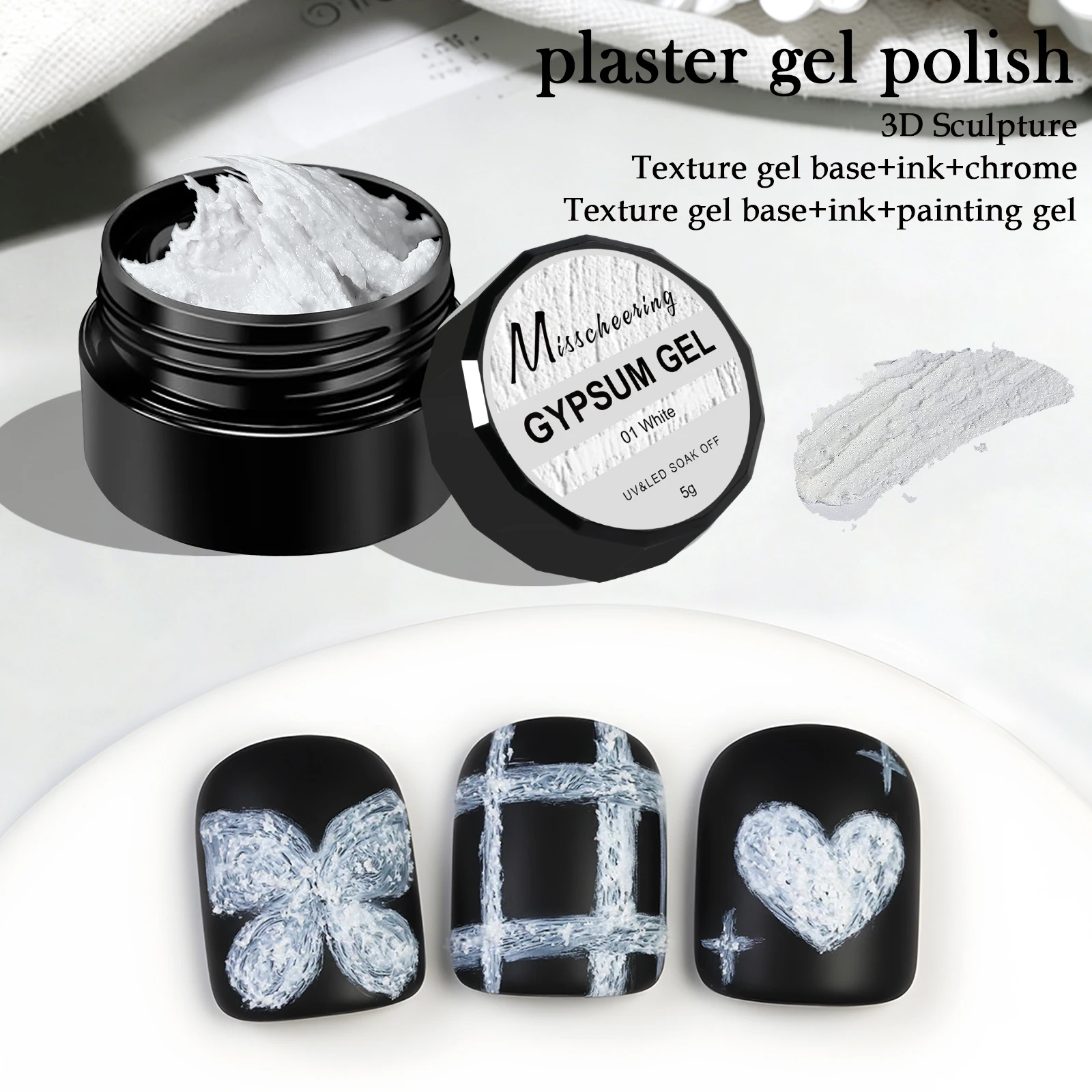 5g Solide Gips Malerei Nagel G – Nail Art Halal Bewertung und Preis