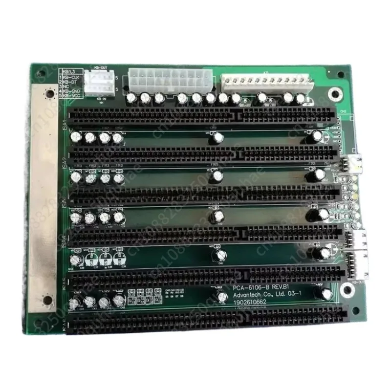 PCA-6106-B ICA-6106 6 Slot, AT/ATX Interface ISA Slot Board, Industrial Control Baseplate