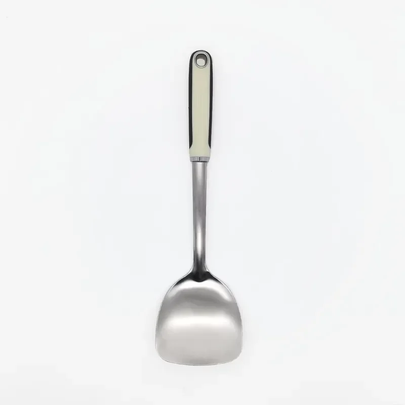 Kitchen Set - Set of 8 Kitchen Utensils: Includes Kitchen Spatula, Soup Spoon, Strainer, Cooking Spatula, Stainless Steel Pan
